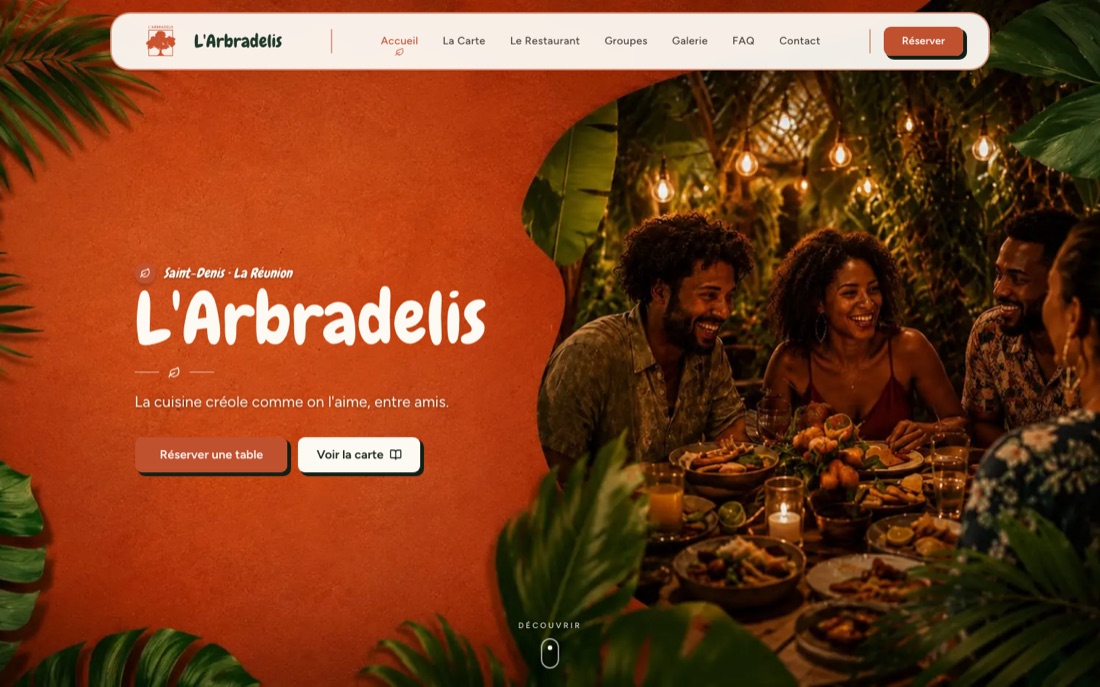 Site web L'Arbradelis
